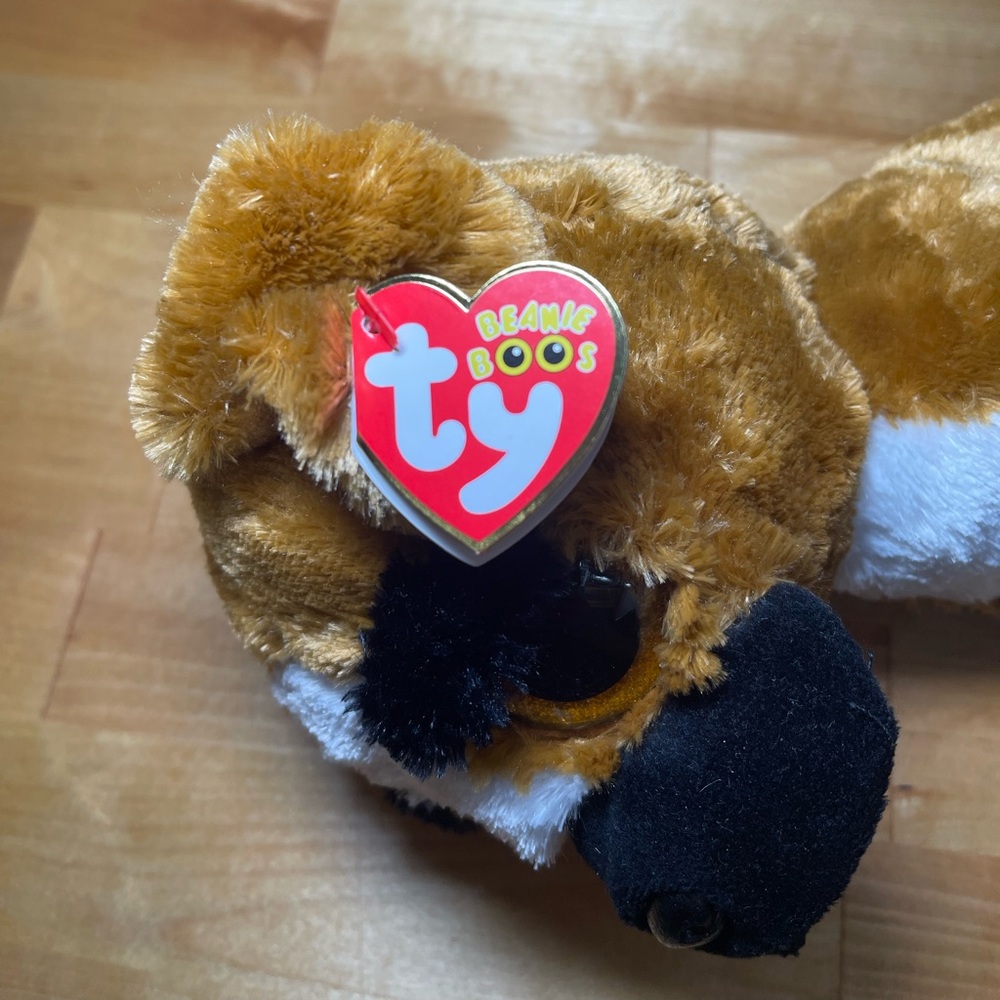 NWT Ty Beanie Boos Buddy BRUTUS Boxer Dog Medium-9 Inch - Picture 9 of 11